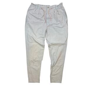 Vintage 90s Sync Pastel baby Blue cotton Jogger pants drawstring elastic waist L